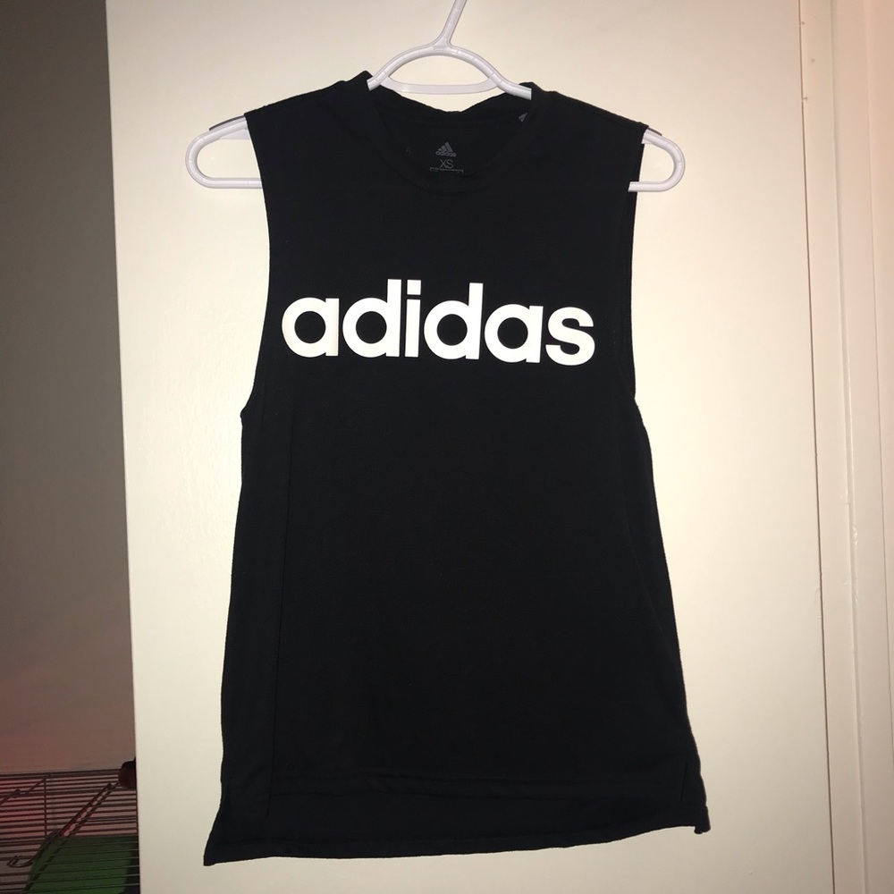 adidas logo tank top